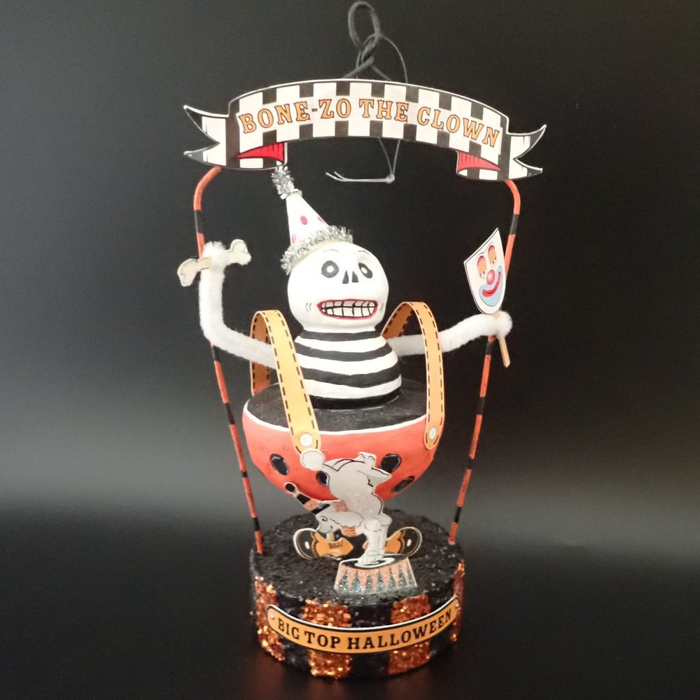 Department 56 Bone-Zo-The Clown/Glitterville/Orn./Halloween
